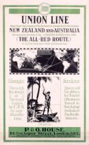 Travel Poster Union Line Shipping New Zealand Australia