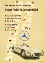 Sport Poster Mercedes Benz Sweden Grand Prix Car Racing