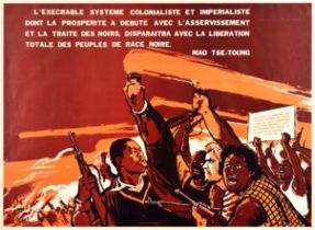 Propaganda Poster Colonialism Imperialism Black Power Freedom