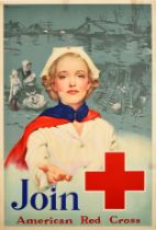 War Poster Red Cross Join American Red Cross Nurse