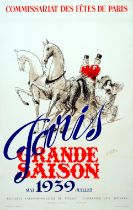 Travel Poster Paris Grande Saison 1939
