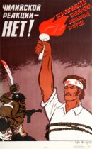 Propaganda Poster Chile Pinochet Independence Democracy USSR