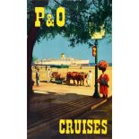 Travel Poster P and O Cruises Funchal Portugal