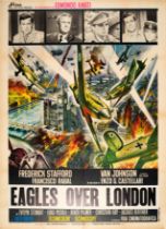 Movie Poster Eagles over London Blitz WWII Air Force Pilots