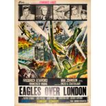 Movie Poster Eagles over London Blitz WWII Air Force Pilots