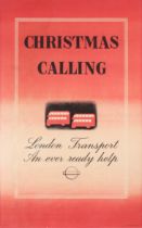 Advertising Poster Christmas Calling London Underground Bus Eckersley Modernism
