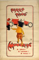 Advertising Poster Harry Tate Comedy Play UK Motoring