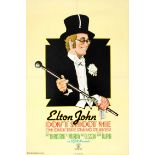 Advertising Poster Elton John Music Record Don't Shoot Me I'm Only The Piano Player