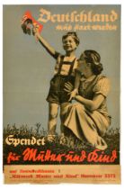 Propaganda Poster Mother And Child Relief Organisation Nazi Germany