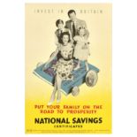 Advertising Poster National Savings Invest In Britain Family Prosperity