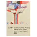 Advertising Poster 1st British International Print Biennale 