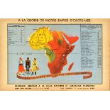 Propaganda Poster French Empire Africa Art Deco WWII
