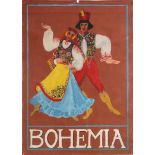 Travel Poster Bohemia Czechoslovakia