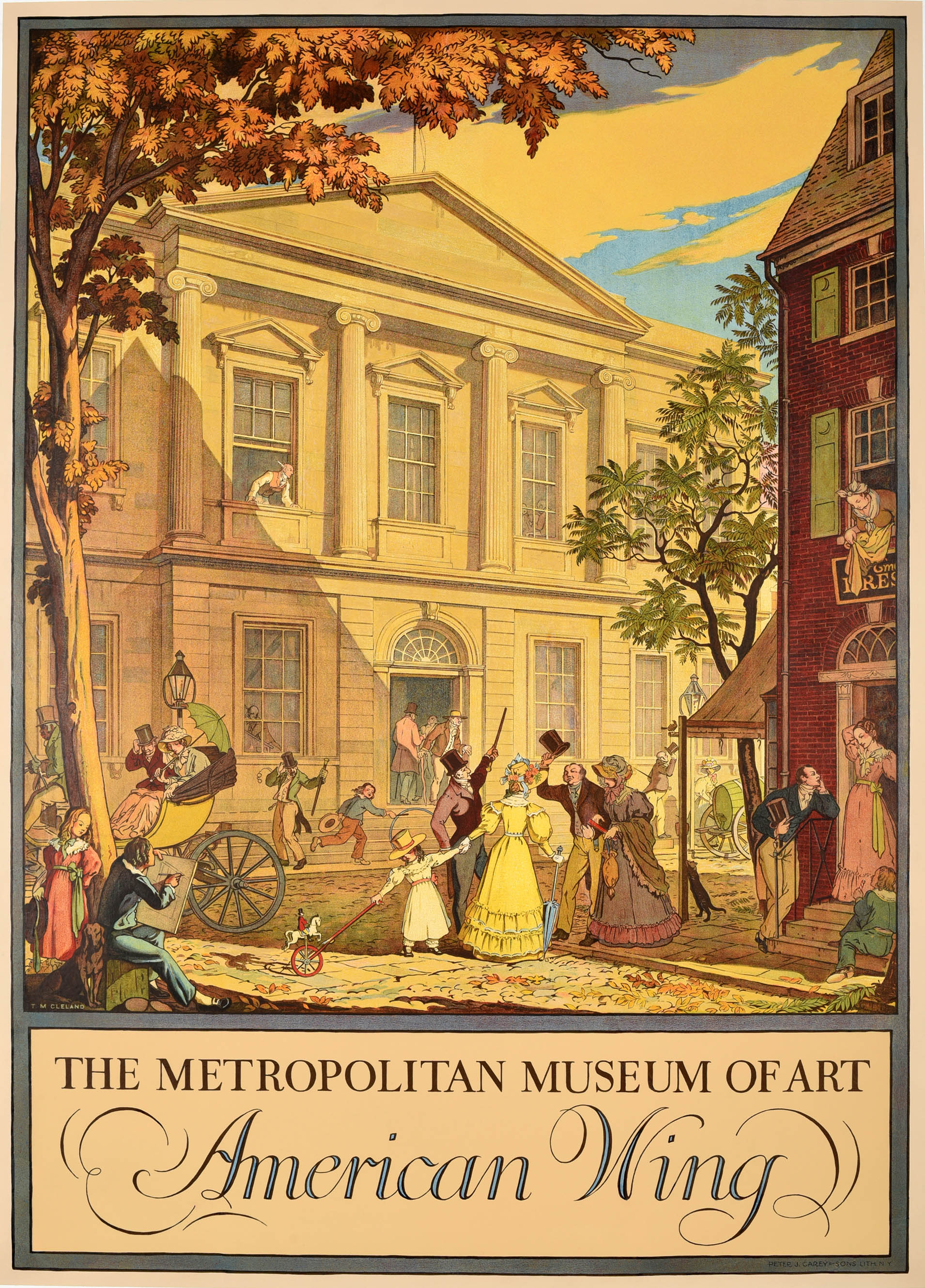 Advertising Poster The Metropolitan Museum of Art New York American Wing