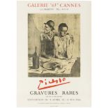 Advertising Poster Picasso Rare Engravings Exhibition The Frugal Meal Galerie 65 Cannes