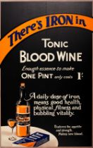 Advertising Poster Tonic Blood Wine Health Supplements Fitness