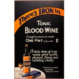 Advertising Poster Tonic Blood Wine Health Supplements Fitness