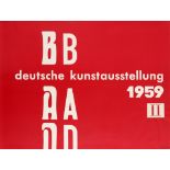 Advertising Poster German Art Exhibition II Baden Baden