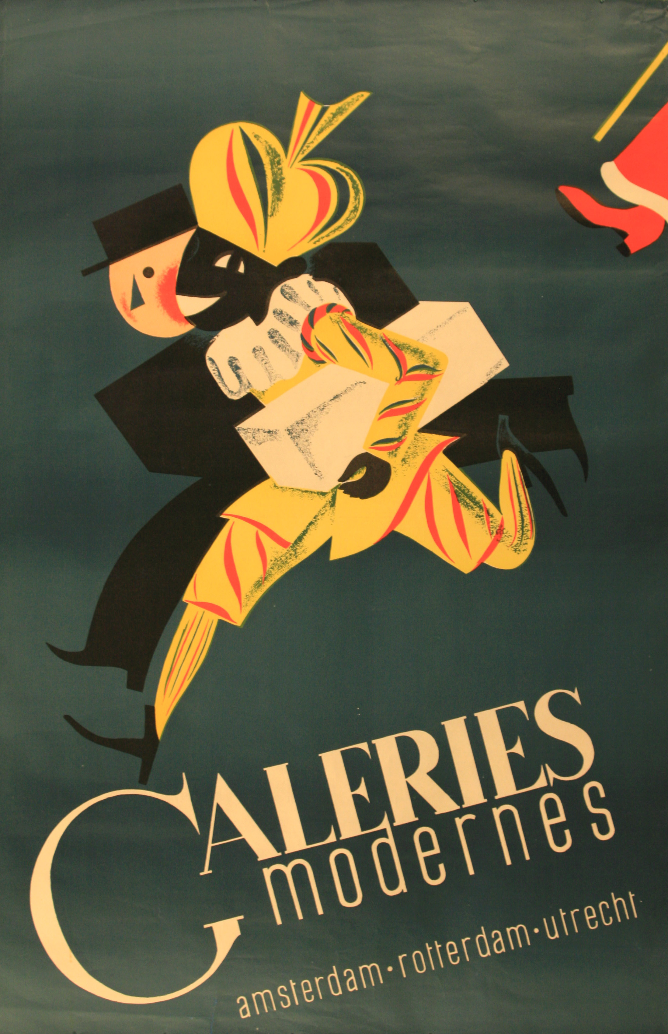 Advertising Poster Galeries Modernes Midcentury Modern Paris