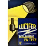 Advertising Poster Lucifer Bicycle Lights Switzerland