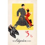 Advertising Poster Edgerton Shoe Men Fashion Art Deco Bell Boy USA