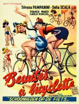 Movie Poster Bicycle Beauties PinUp Beautes A Bicyclette