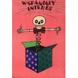 Movie Poster Wspanialy Interes Skeleton La Belle Affaire Polish Design