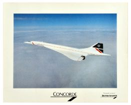 Advertising Poster Concorde British Airways