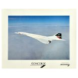 Advertising Poster Concorde British Airways