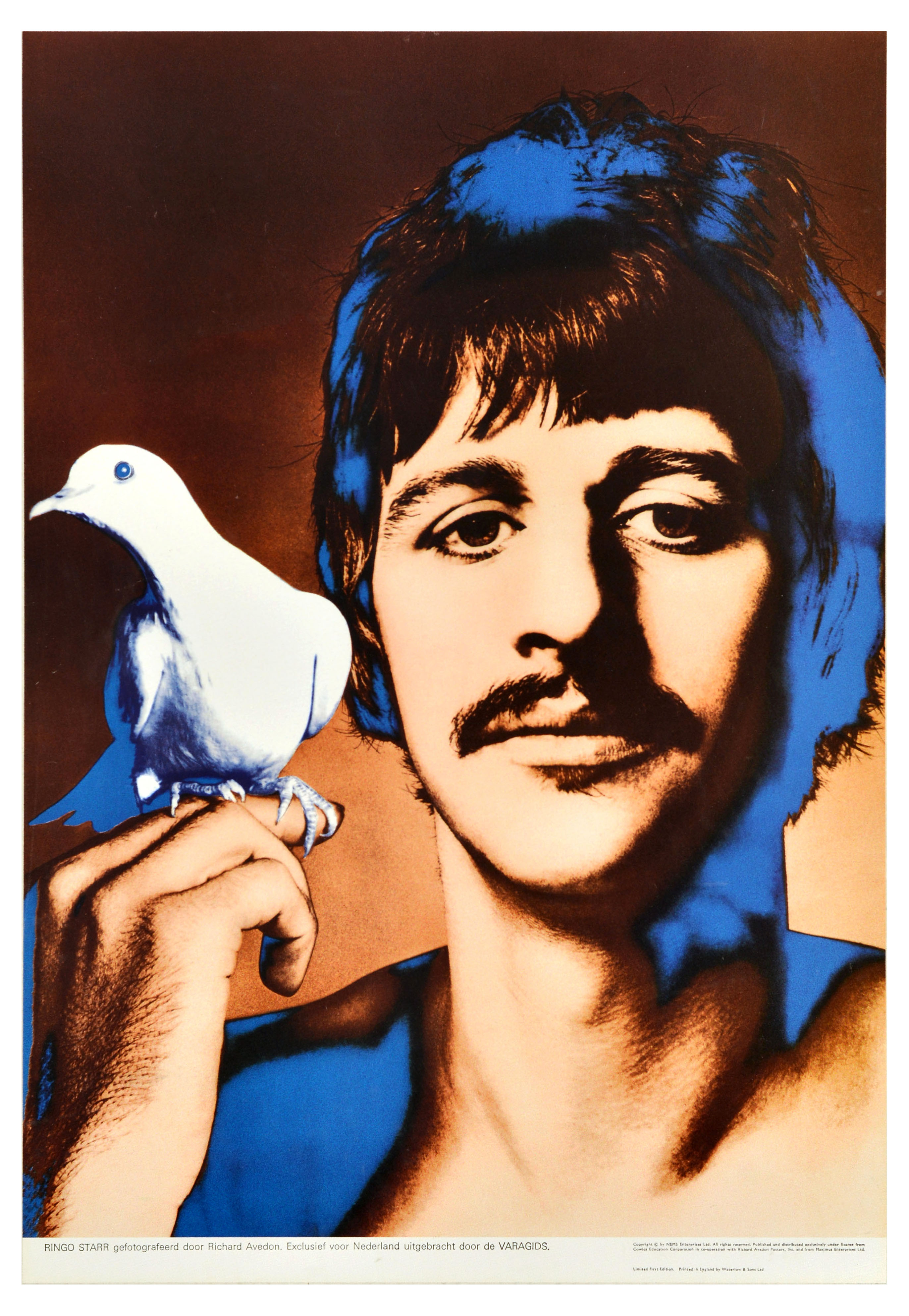 Advertising Poster Beatles Ringo Starr Peace Dove Avedon