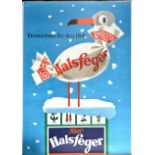 Advertising Poster Klein Halsfeger Throat Antifreeze Health Lozenge Winter Bird