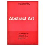 Advertising Poster Abstract Art Exhibition Red Bradford