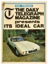 Advertising Poster The Daily Telegraph Ideal Car Jaguar