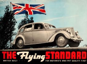 Advertising Poster The Flying Standard Motor Company Car UK