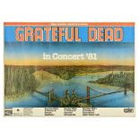 Advertising Poster Grateful Dead Concert Germany