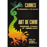Advertising Poster Art of China Cannes Dragon France Riviera Casino