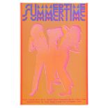 Advertising Poster Summer Time HCFE Psychedelic Students Union Dance