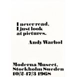 Advertising Poster Andy Warhol Moderna Museet Stockholm Look At Pictures
