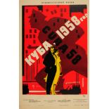 Movie Poster Cuba 1958 Revolution USSR