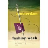 Advertising Poster Amsterdam Fashion Week Midcentury Modern