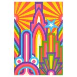 Advertising Poster Rainbow City Graphics Gallery Psychedelic Five