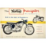 Advertising Poster Norton Navigator Motorcycle