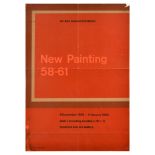 Advertising Poster New Painting 58-61 Art Exhibition Red