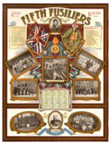 Propaganda Poster Fifth Fusiliers Calendar Infantry British Army