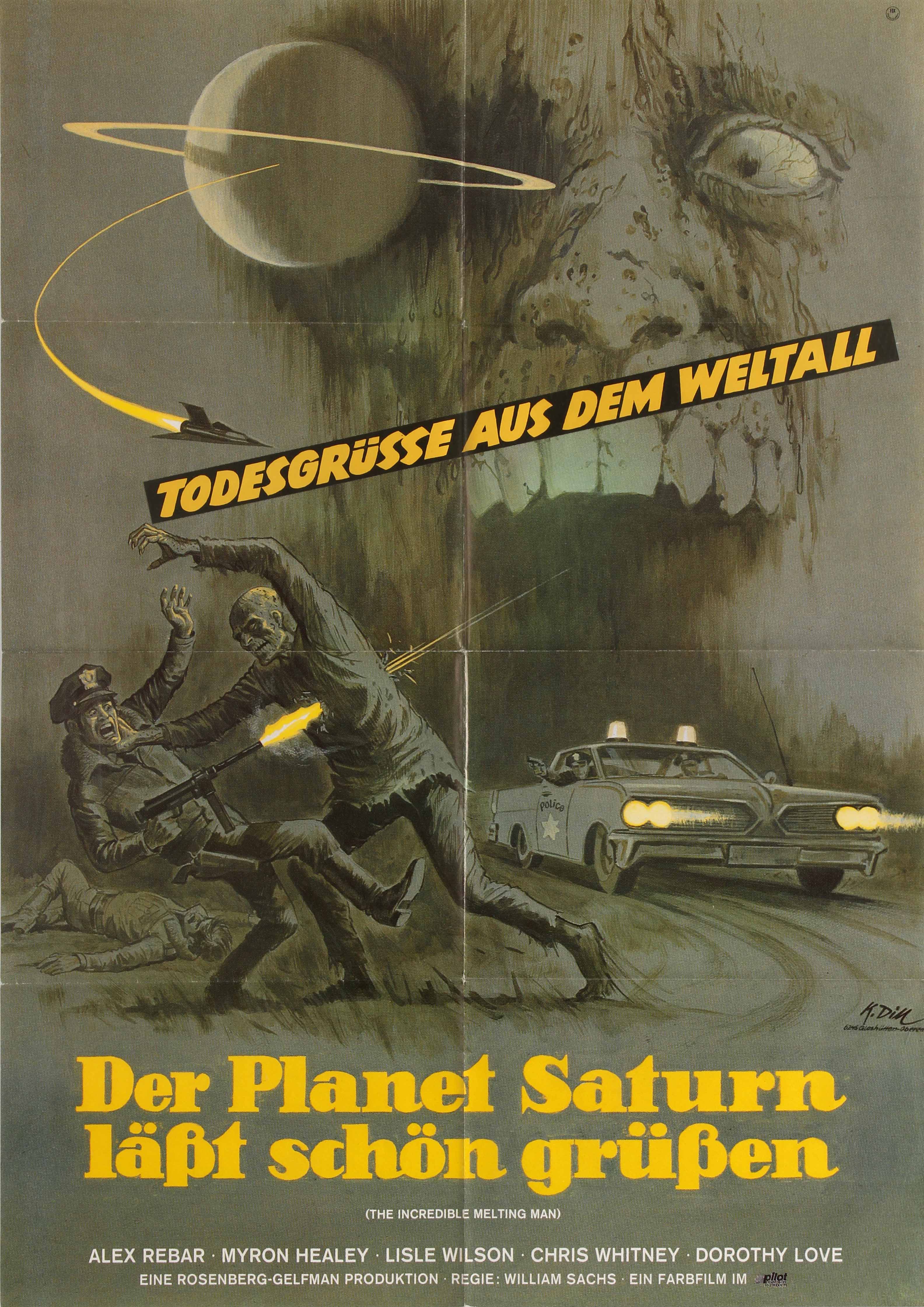 Movie Poster The Incredible Melting Man SciFi HorrorGerman Release