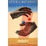 Advertising Poster Loterie Nationale WWII Modernist Boucher