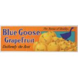 Advertising Poster Blue Goose Grapefruit Florida USA Quality