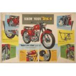 Advertising Poster Know Your BSA Motorcycle 