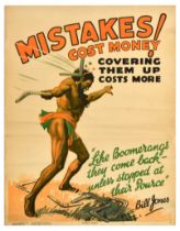 Propaganda Poster Mistakes Cost Money Boomerang Bill Jones