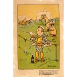 Advertising Poster Scotch Ale Younger Beer Horse Race Cartoon